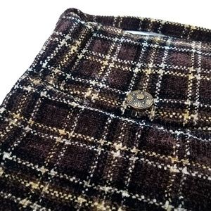 Chenille Plaid Hand Woven Crossbody Bag